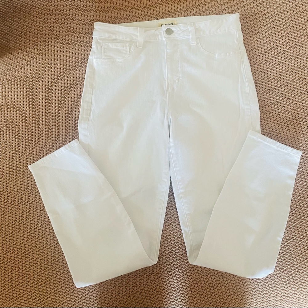 L'Agence White High Waisted Short jeans Size 30